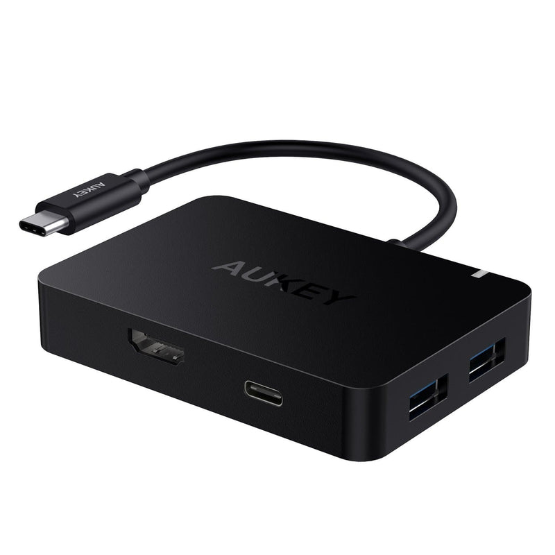 Aukey CB-C58 USB-C To 4-Port 3.0 Hub With 4K HDMI Adapter