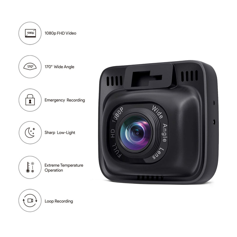 DR01 Full HD 170 Wide Angle Dashboard Camera Recorder
