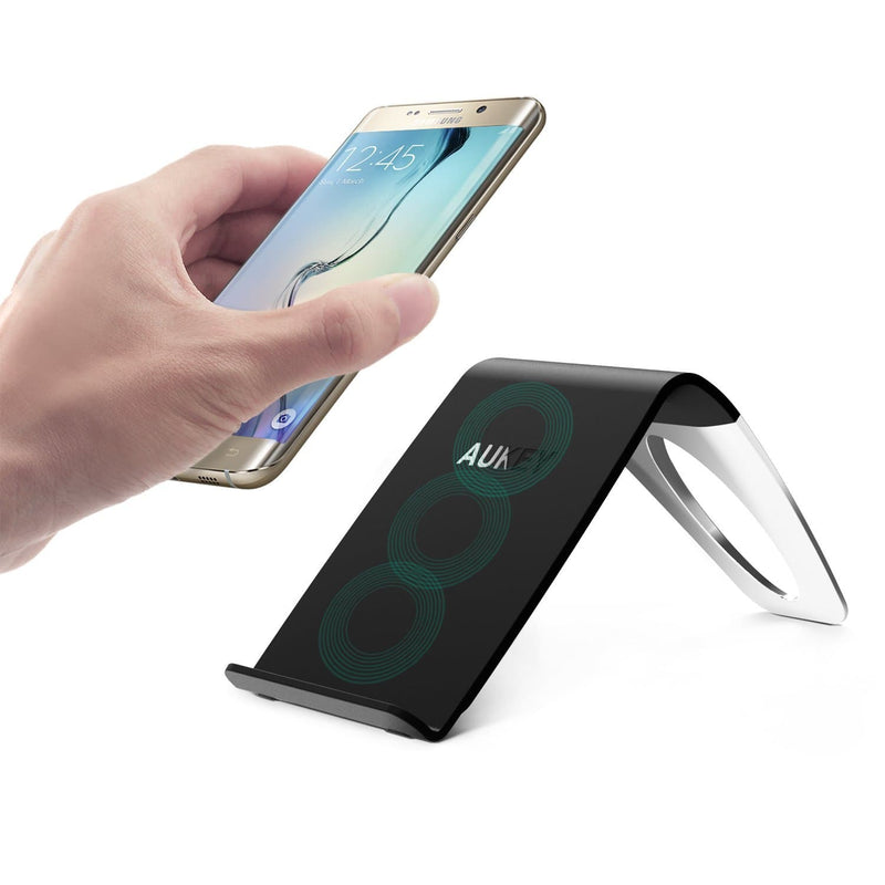 AUKEY LC-C1 Qi Wireless Charging Stand With Three Coils - Aukey Malaysia Official Store
