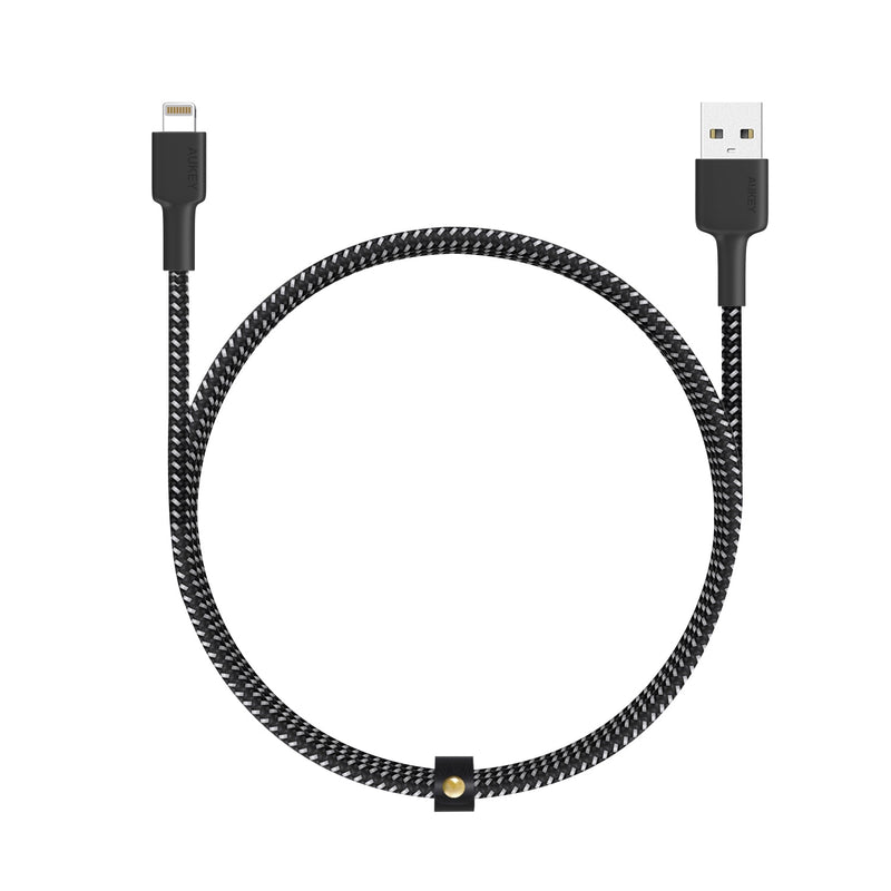 AUKEY CB-BAL3 Nylon Durable MFI Lightning cable - Black