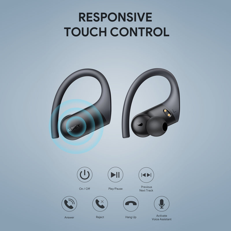EP-T32 Wireless Charging Earbuds Elevation Over-Ear IPX8 with CVC 8.0
